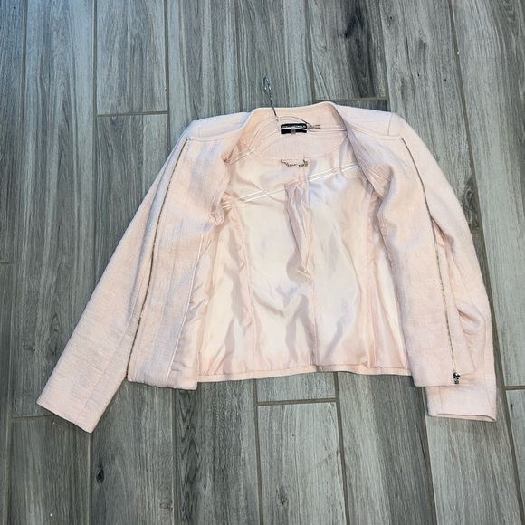 Karl Lagerfeld Pink Textured Blazer Size 10 - Picture 7 of 10